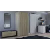 Armadio Top E Shop SD-90 SON KPL, struttura color rovere, 7 ripiani, 2 ante