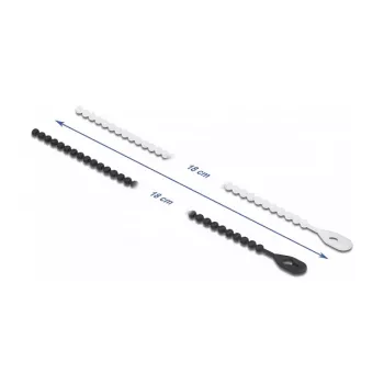 Fascetta fermacavi a perline DeLOCK 19507 L 180 x L 3,6 mm 100 pezzi