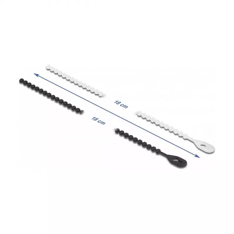 Fascetta fermacavi a perline DeLOCK 19507 L 180 x L 3,6 mm 100 pezzi