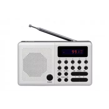 Eltra Radio Pliszka USB, FM bianco