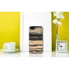 Custodia per cellulare Man and Wood per iPhone 7/8 – bianco con dettaglio in ebano nero