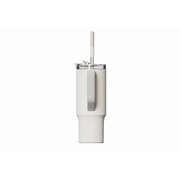 Tazza termica con cannuccia Xiaomi Straw Mug White 1 L — interno in acciaio inossidabile, a tenuta stagna, 240×132×97 mm