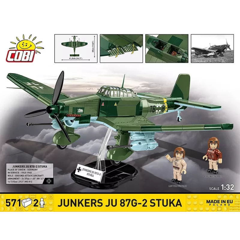 Kit di montaggio Cobi Blocks Junkers JU 87G-2 Stuka 571 pz. modellino da costruire