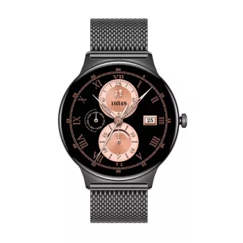 Smartwatch Colmi V89 acciaio nero con cardiofrequenzimetro, impermeabile
