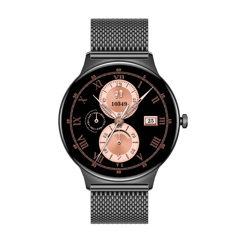 Smartwatch Colmi V89 acciaio nero con cardiofrequenzimetro, impermeabile