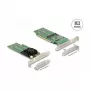 DeLOCK scheda PCI Express x16 su 4 x NVMe M.2 Key M interne – formato Low Profile