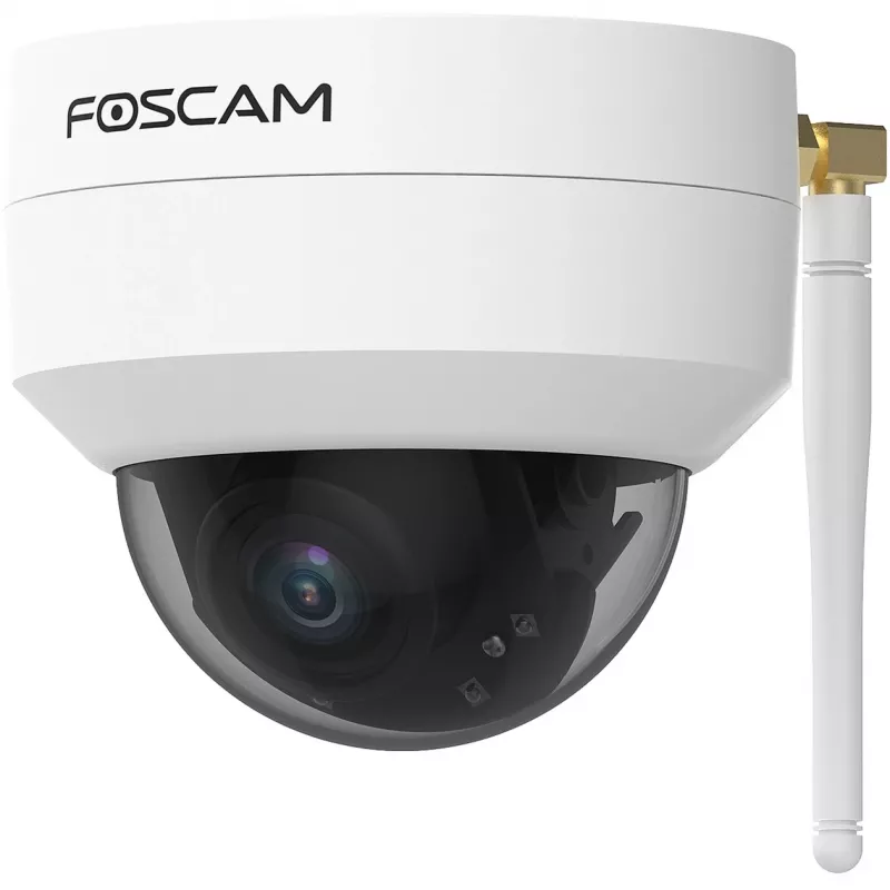 Foscam D4Z telecamera di sorveglianza IP per esterni, 4 MP, 1536p, Wi-Fi AC, LAN, bianca