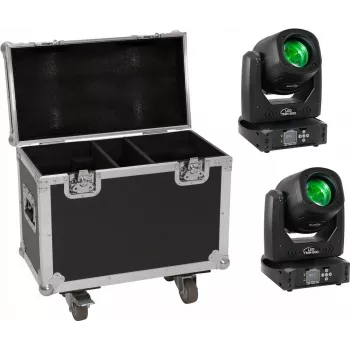 Set luci LED EUROLITE TMH-B90 2x con valigia da trasporto e ruote