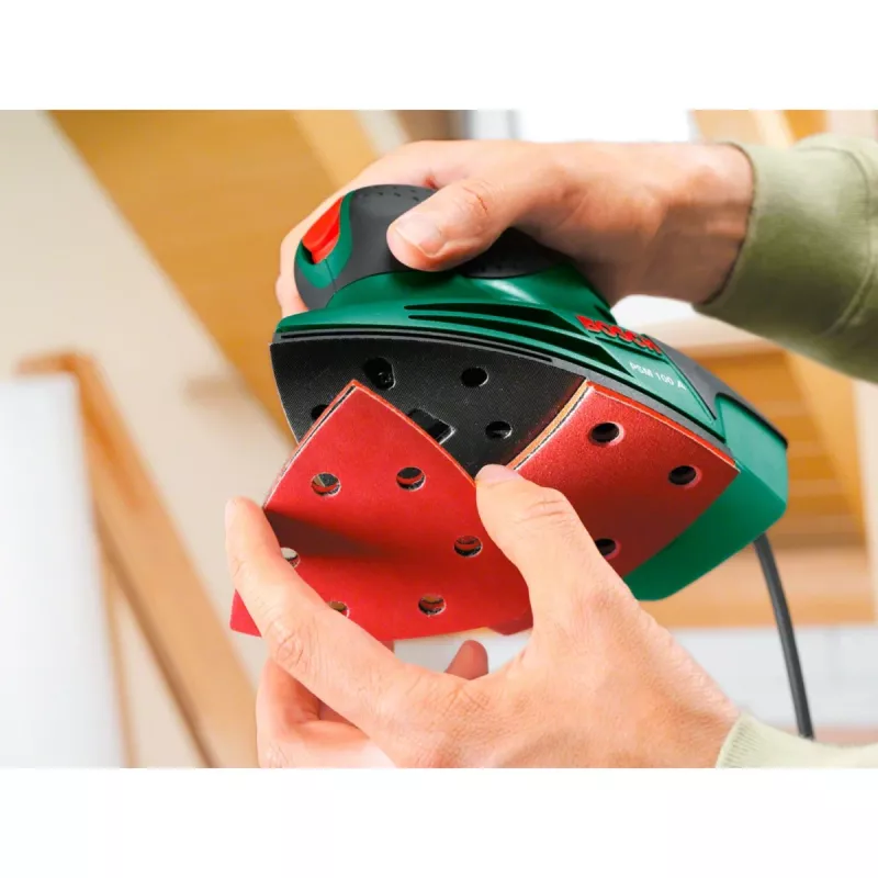 Bosch PSM 100 A levigatrice multifunzione 26000 OPM nero, verde, rosso