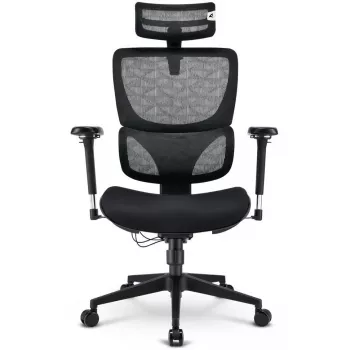 Sedia da ufficio Sharkoon OfficePal C40 — nero, design ergonomico, regolabile in altezza