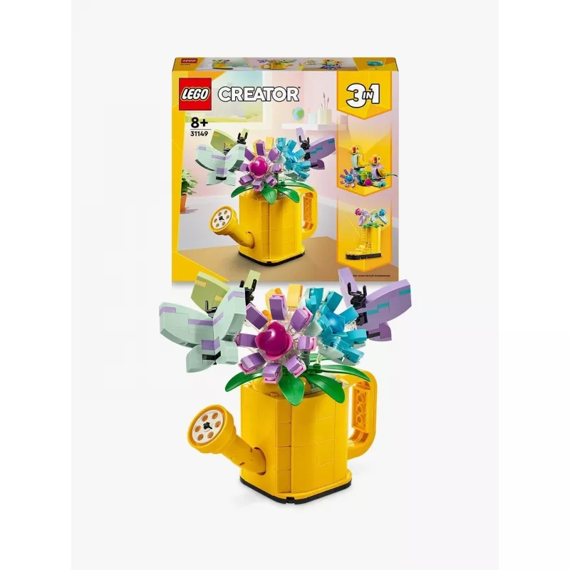 LEGO Creator fiore in annaffiatoio 31149 — modello di fiore da costruire, 420 pezzi, 120×150×130 mm