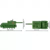 Kit di costruzione Cobi ISU 152 – tema Seconda Guerra Mondiale, 135 pezzi, verde