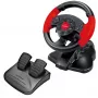 Volante ESPERANZA EG103 controller gaming - PC/PS2/PS3, 13 tasti, vibrazione, sensore di accelerazione, nero/rosso