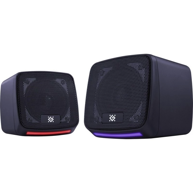 Defender J3 2.0 altoparlanti per PC, 6 W, LED, alimentazione USB, AUX, 90–20000 Hz, neri