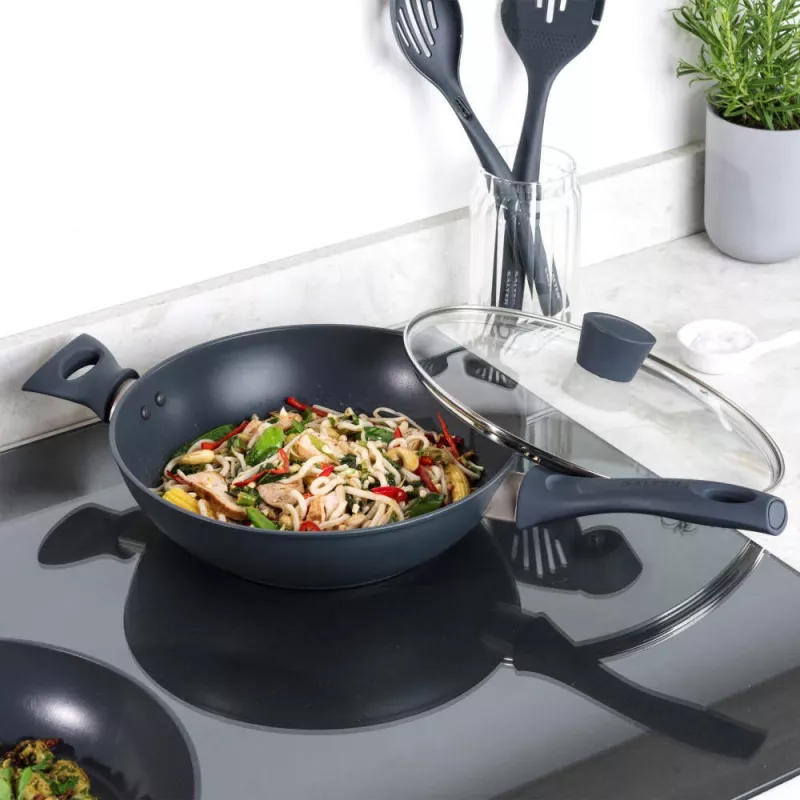 Wok Salter BW12267EU7 28 cm antiaderente, adatto all'induzione