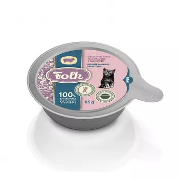 FOLK Kitten delizioso piatto di agnello - cibo umido per gatti - 85g
