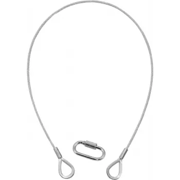 Cavo di sicurezza EUROLITE A 3x600mm fino a 5kg, argento (58010310)