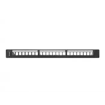 Patch panel 1U LANBERG PPKS-1124-B, 24 porte, 1U, ABS, nero, 482,6×44,5×154 mm