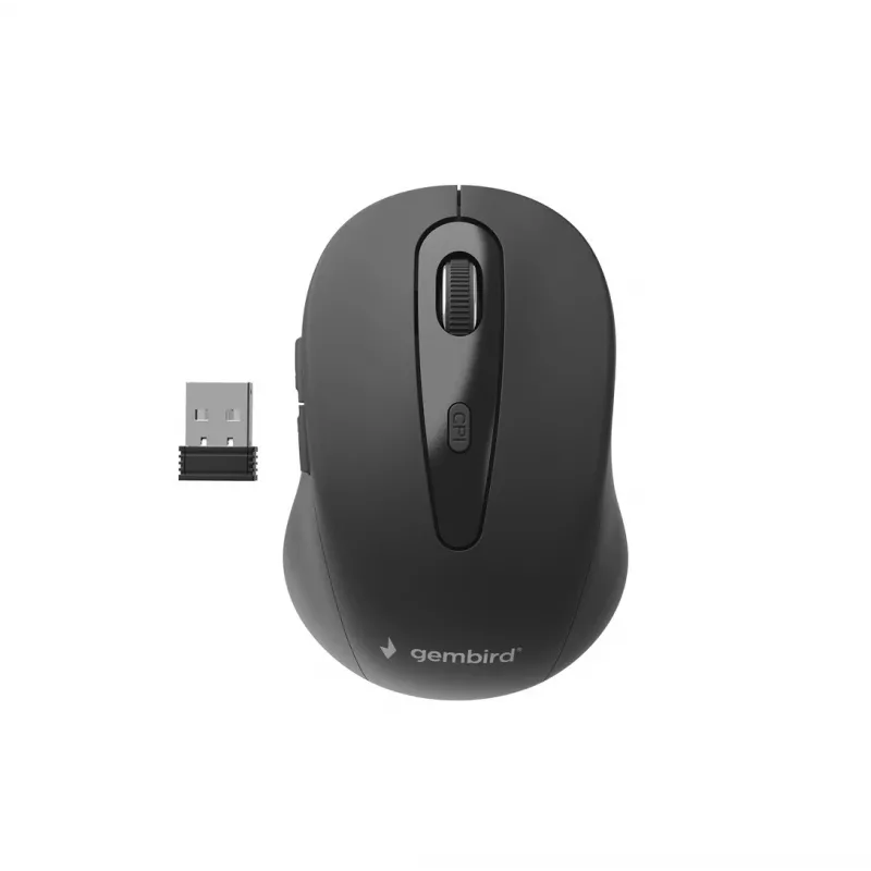 Gembird MUSW-6B-01 Mouse da ufficio per destrorsi RF Wireless Ottico 1600 DPI