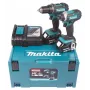 Makita set avvitatore trapano a batteria ricaricabile, 18V, DLX2127MJ