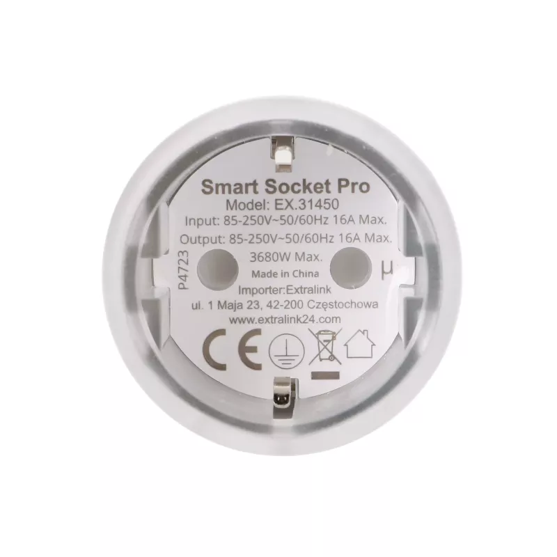 Presa smart Extralink Smartlife Smart Socket SC Pro, Zigbee, Homekit, Tuya, 3680W