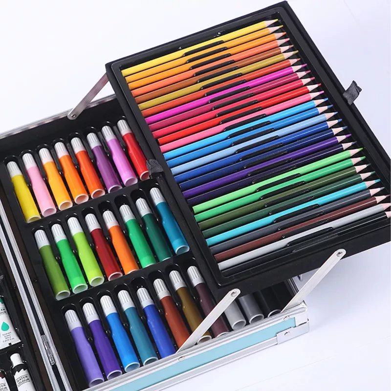 Set da pittura Extralink EX.20154 — set artistico per bambini da 145 pezzi in grande valigetta