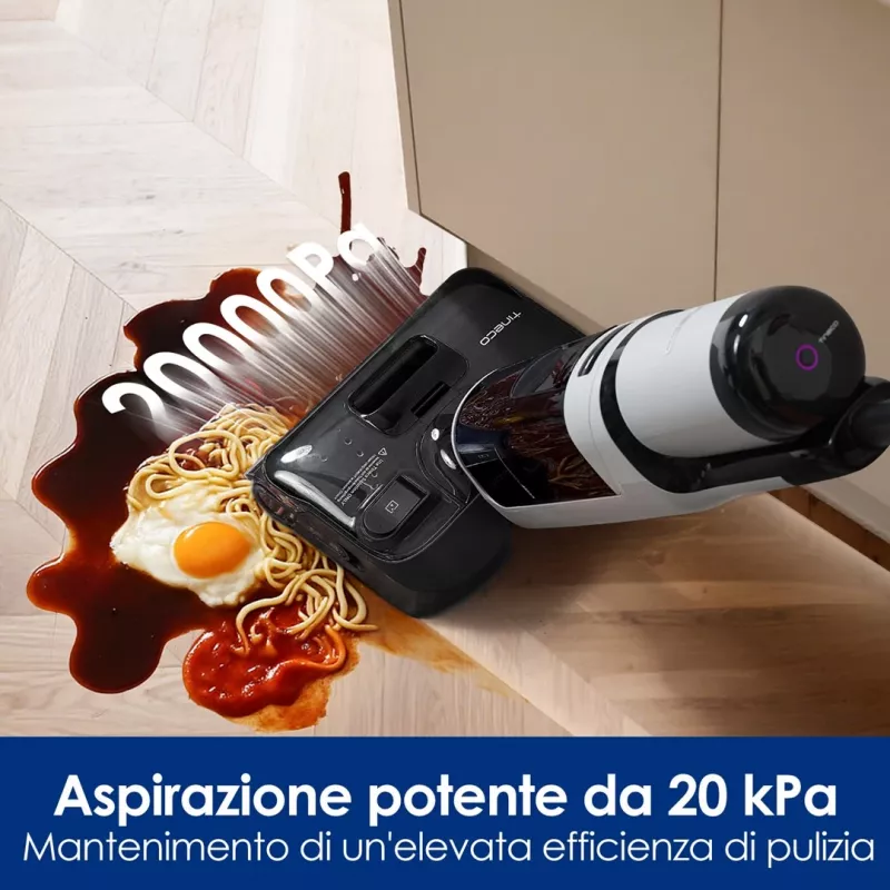 Lavapavimenti wireless Tineco Floor One i5 Stretch Plus – lavapavimenti leggero a umido e a secco in posizione verticale