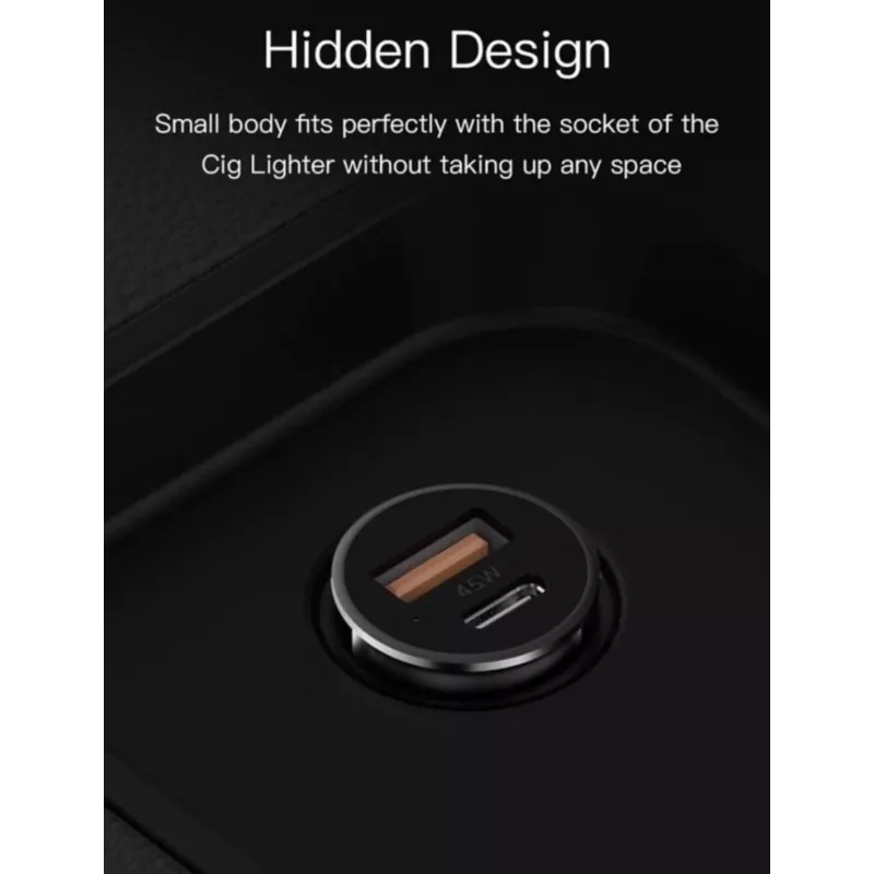 Caricabatterie da auto Orsen C8 45W — ricarica rapida USB-C PD 45W, nero