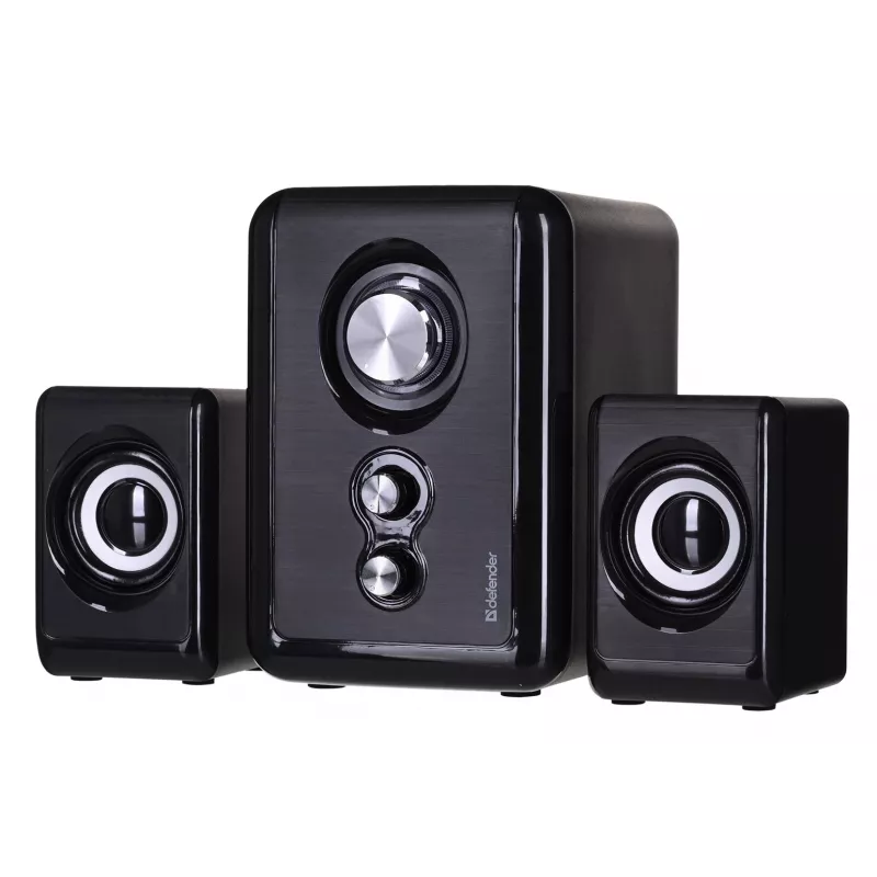 Diffusori DEFENDER V11 11 W con filo 2.1 diffusori satelliti da scrivania, USB 5 V, nero