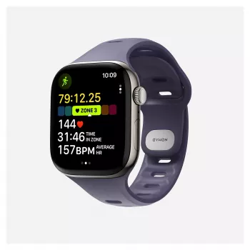 Cinturino Nomad Tempo Band viola in gomma, compatibile con smartwatch, larghezza 18 mm, polso 135–175 mm