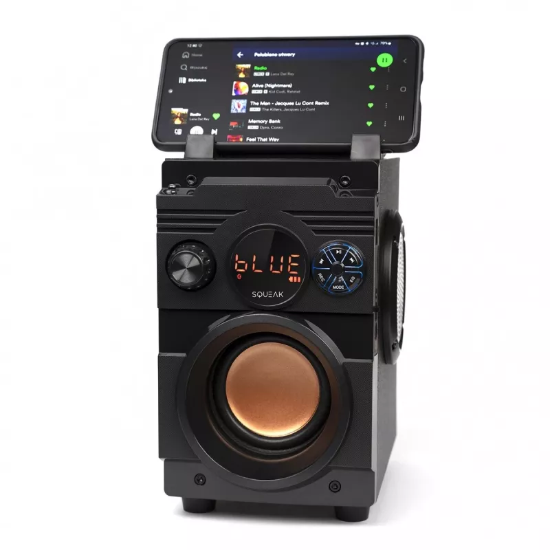 Squeak Bassblaster altoparlante Bluetooth 5.1, radio FM, lettore MP3 SQ1001