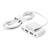 Hub USB Type-C Belkin BUZ001bt2MWHB7 2 m bianco