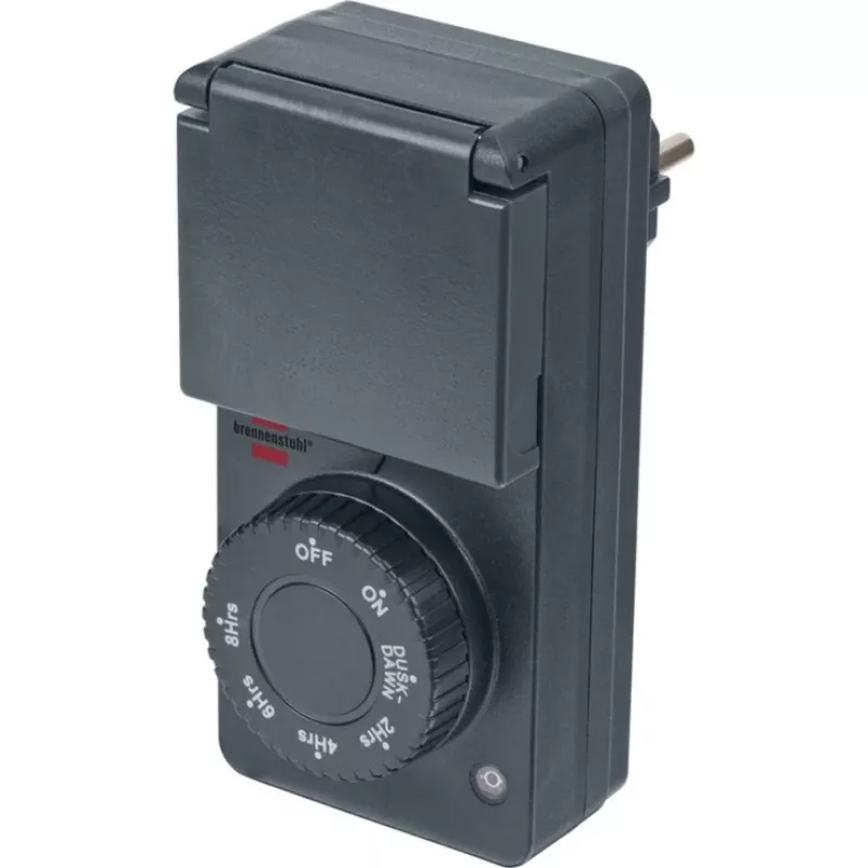 Timer con sensore crepuscolare DDT IP 44 antracite