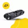 Lucchetto pieghevole per bicicletta MANTA XR00FL01 – design segmentato per montaggio sul telaio