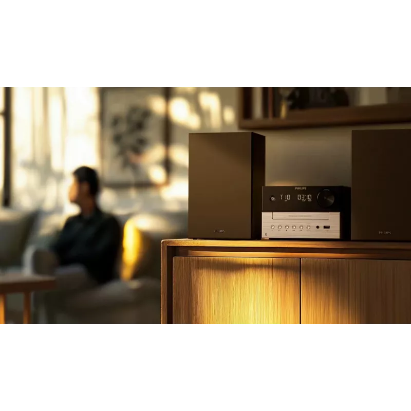 Philips TAM3205M2 sistema audio home audio microsistema 20 W nero, argento