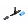 Connettore rapido per fibra ottica Extralink SC/UPC maschio, confezione singola, nero o blu