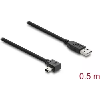 Cavo USB-A a Mini-USB-B DELOCK 81650 – USB 2.0, 2 m, nero