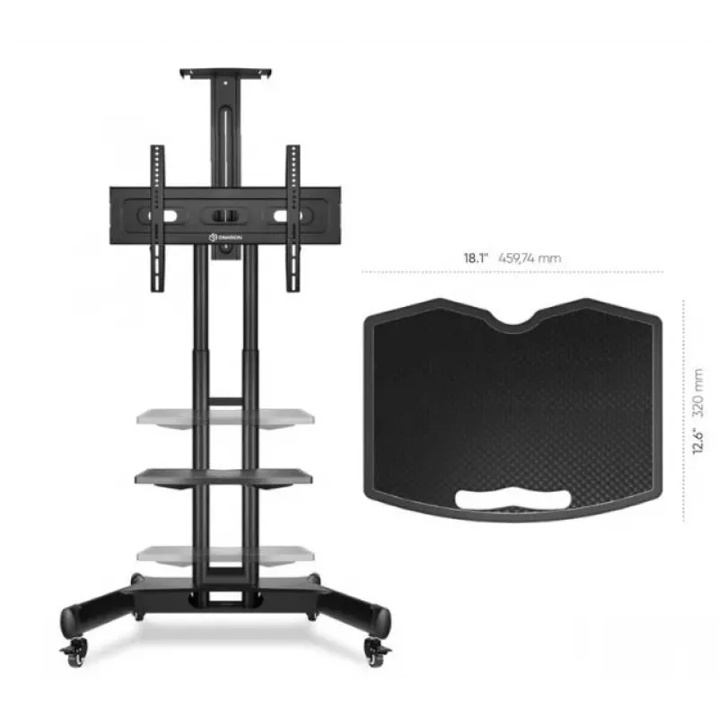 ONKRON APT1551-B ripiano per supporto mobile, nero