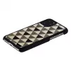 Custodia per cellulare iKins per iPhone 11 Pro – design piramide nero