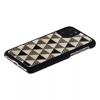 Custodia per cellulare iKins per iPhone 11 Pro – design piramide nero