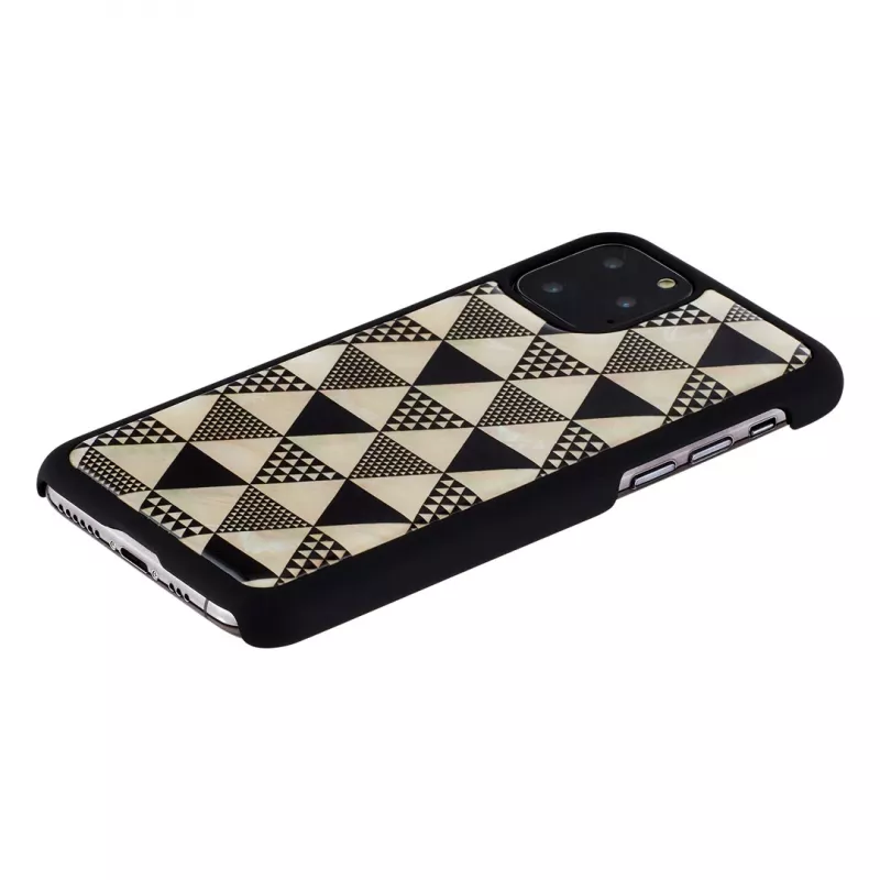 Custodia per cellulare iKins per iPhone 11 Pro – design piramide nero