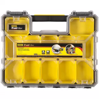 Stanley 1-97-519 cassetta per piccole parti/utensili nero, trasparente, giallo