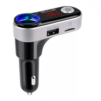 Trasmettitore FM Tellur FMT-B2 nero Bluetooth 5.0 USB per riproduzione audio in auto
