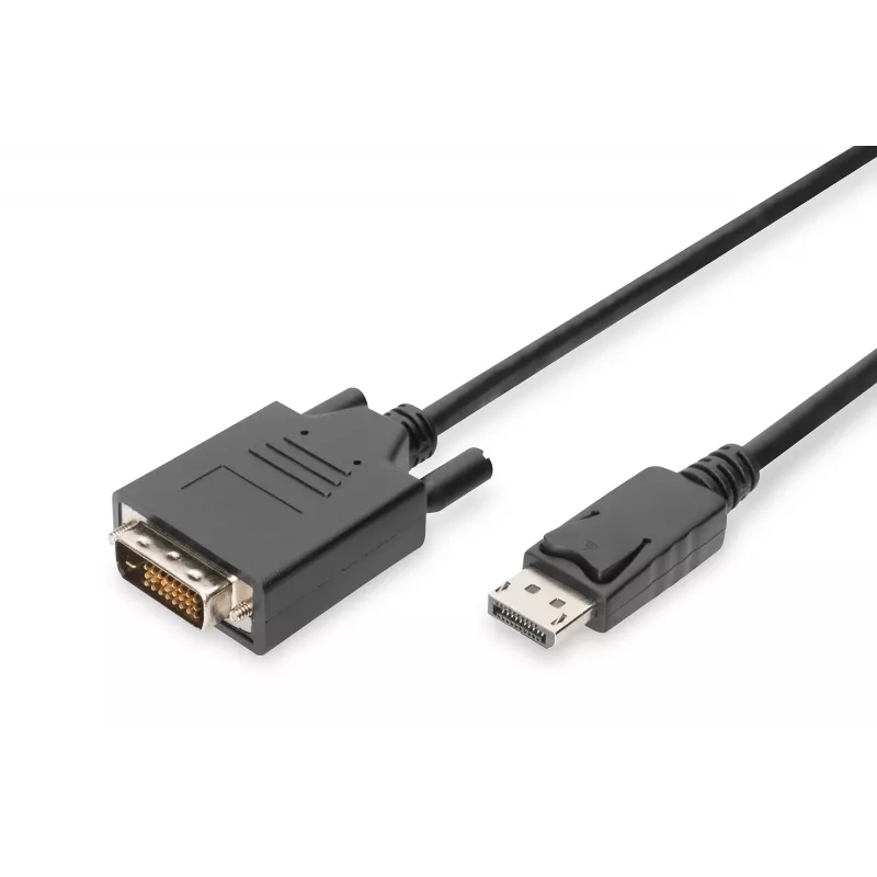 ASM AK-340301-030-S ASSMANN cavo DisplayPort 1.1a con blocco Type DP/DVI-D (24+1) M/M nero 3m