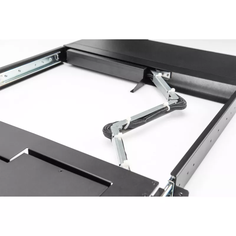 Console KVM Digitus 17 pollici HD LCD 16 porte HDMI tastiera tedesca