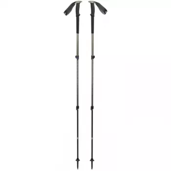 Bastoncini da trekking Trail, attrezzo fitness nero/verde oliva, 1 paio, 100–140 cm