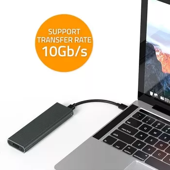 Case per SSD M.2 NVMe QOLTEC 52630 – USB 3.1 Gen2 10Gb/s, per unità M.2 NVMe
