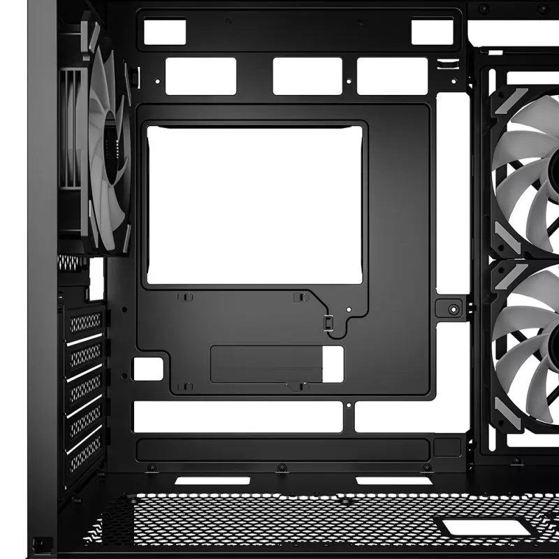 Sharkoon MK6 RGB Micro-ATX case per PC, nero, vetro temprato