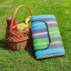 Coperta da picnic PROMIS KP200PZ, righe verdi, 200 x 150 cm