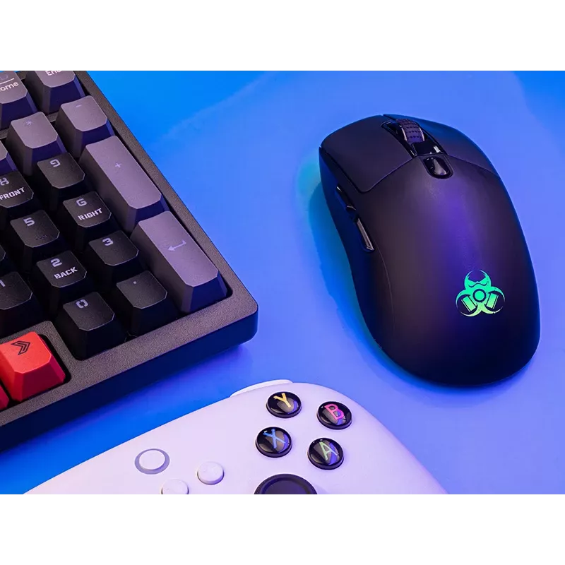 Tracer GameZone Thor RGB mouse gaming wireless, 2,4 GHz + Bluetooth, 10000 DPI, nero